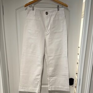 Women's Anthropologie Maeve Colette White Jeans